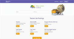Desktop Screenshot of educationjobsite.com
